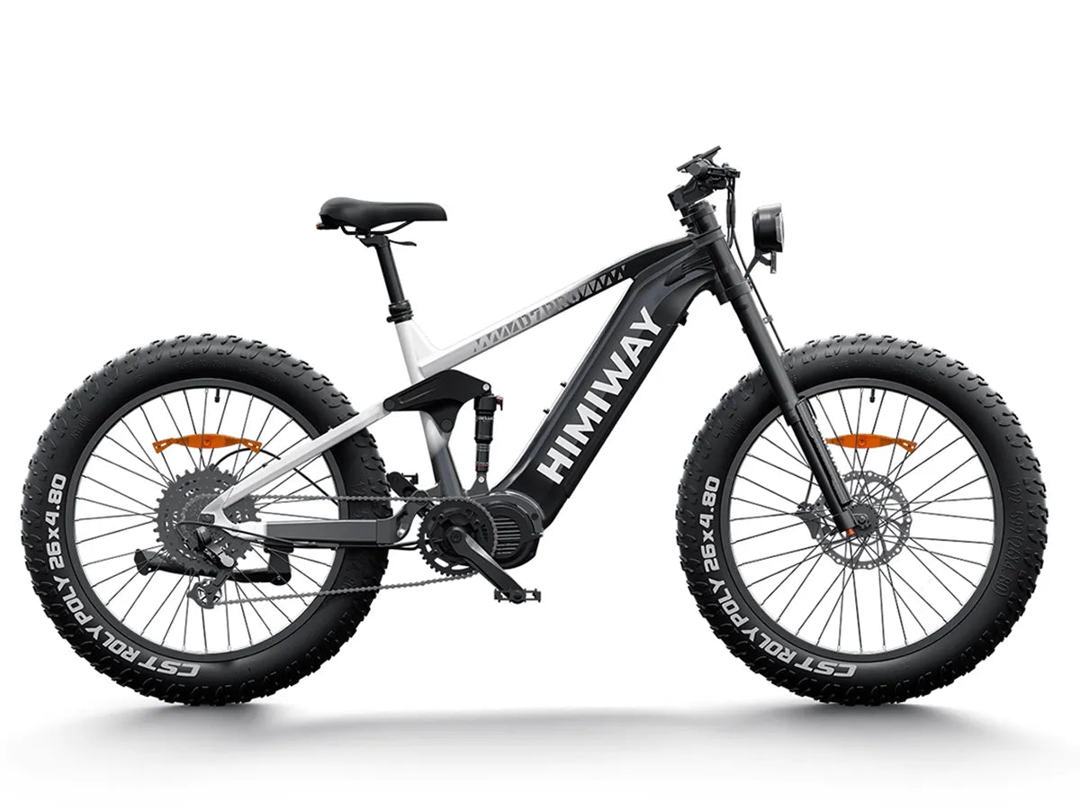 Himiway D7 PRO Electric Bike - Full Suspension Fat Tire All-Terrain - Top Speed 20 MPH