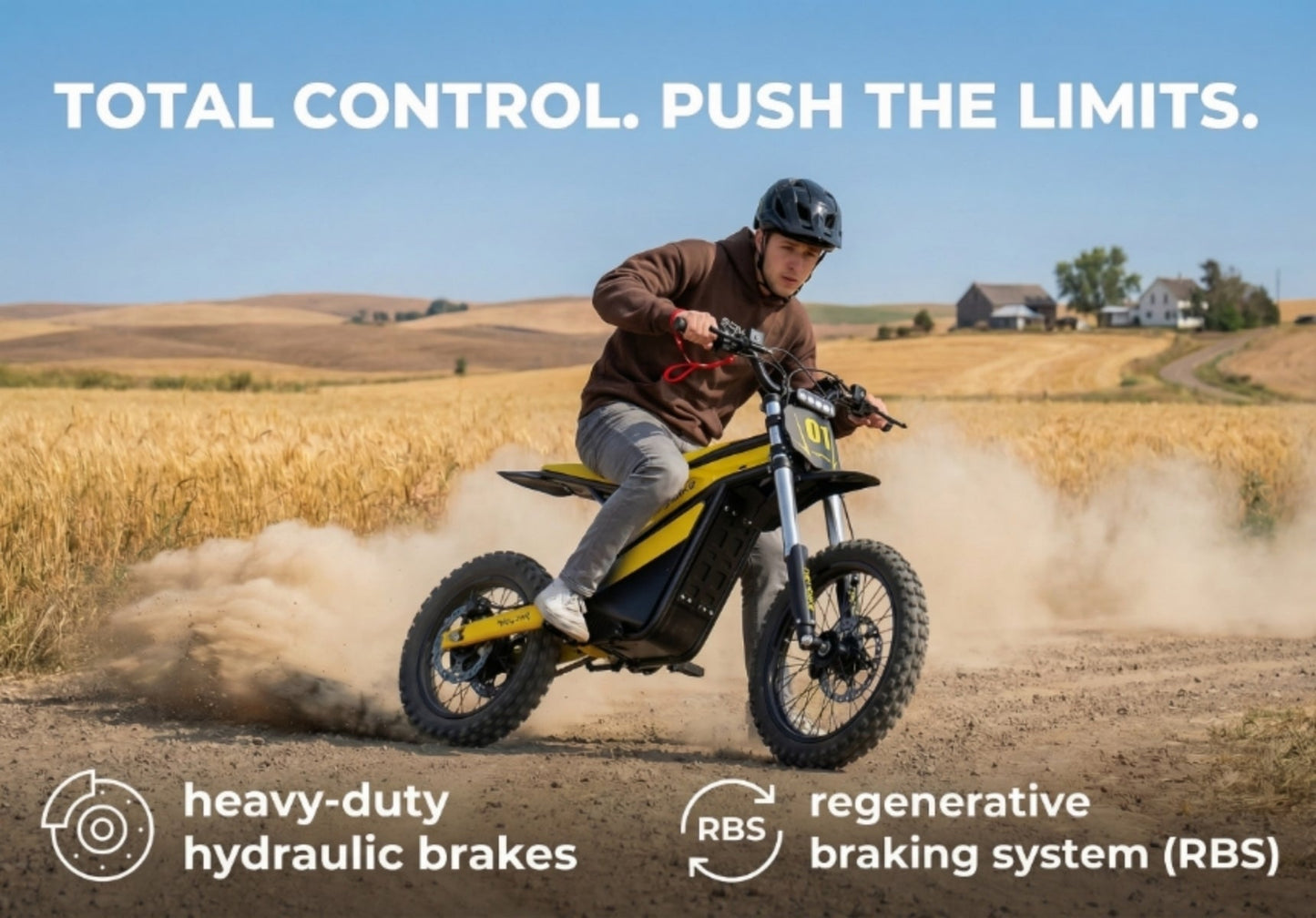 Heybike Villain Electric Pit Bike — Built for Power, Control & Pure Riding Freedom