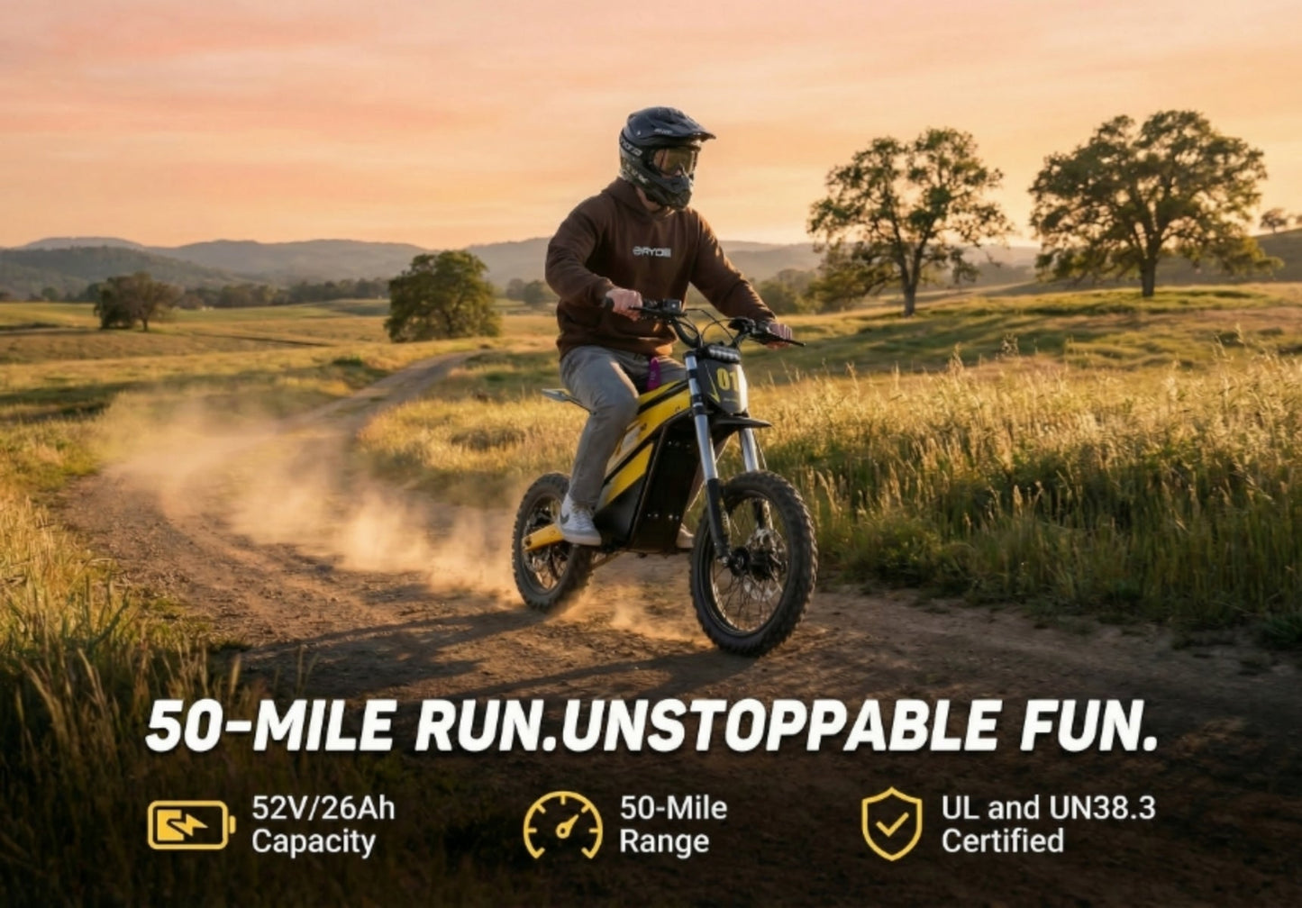 Heybike Villain Electric Pit Bike — Built for Power, Control & Pure Riding Freedom