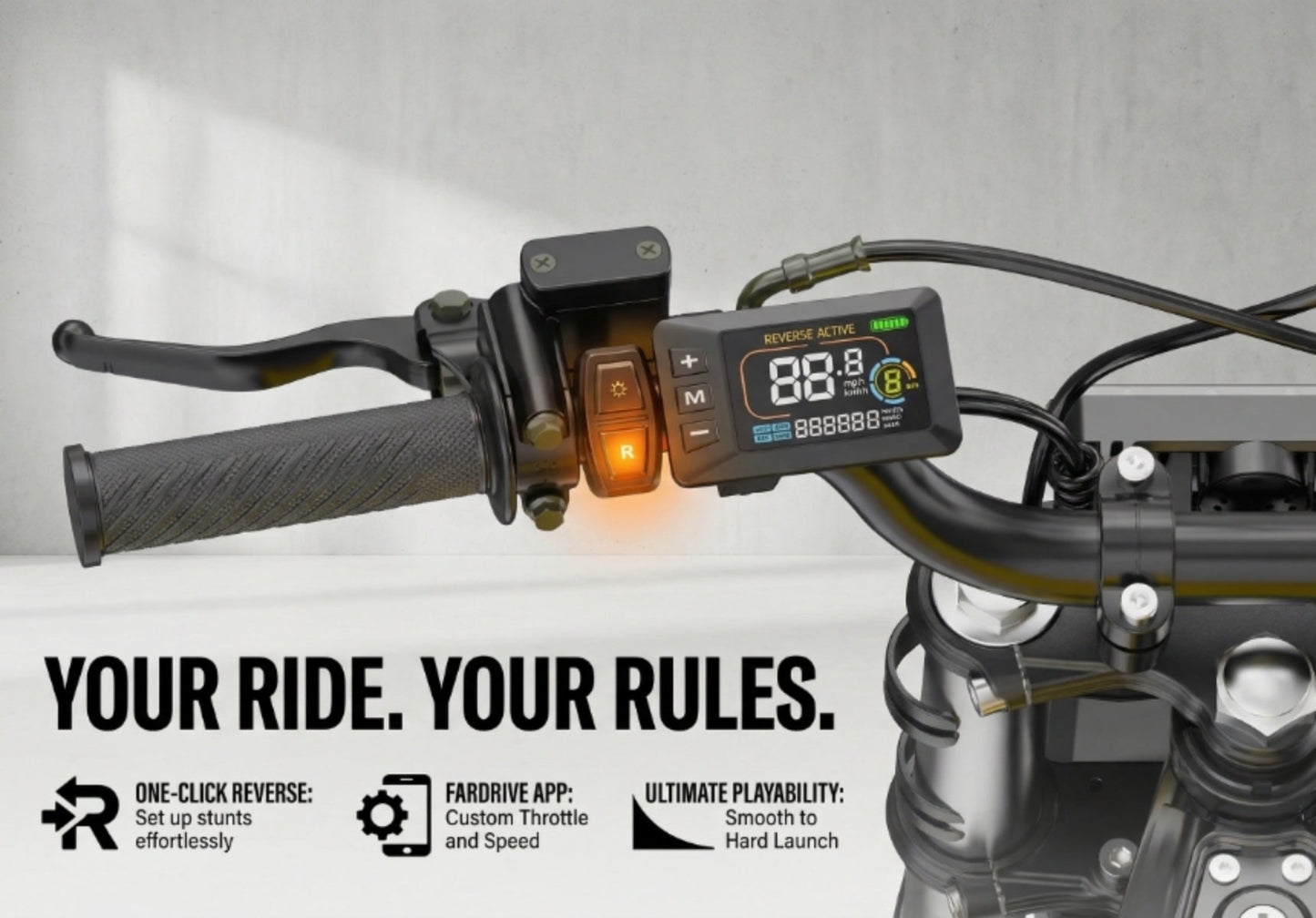 Heybike Villain Electric Pit Bike — Built for Power, Control & Pure Riding Freedom