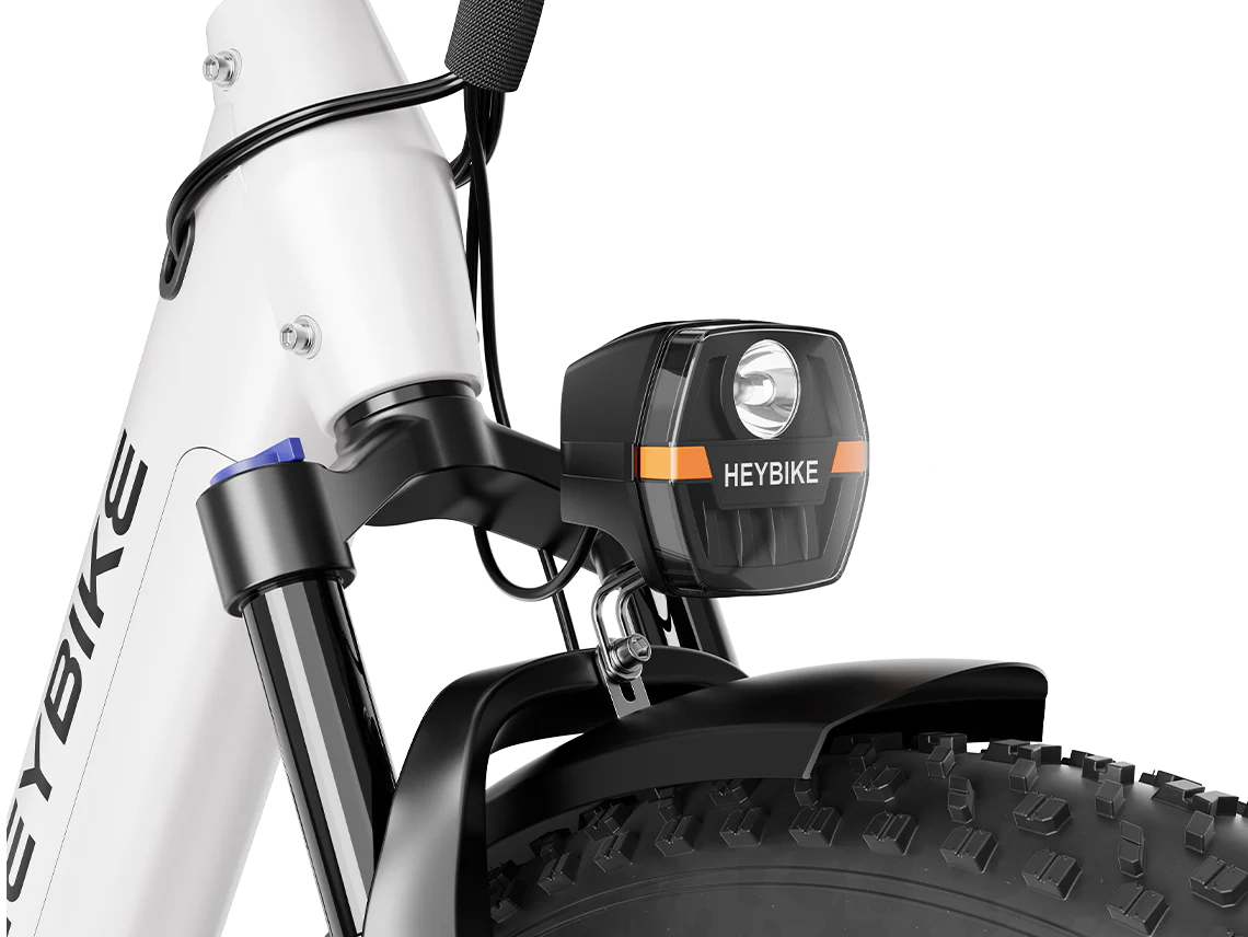 Heybike ALPHA front headlight detail