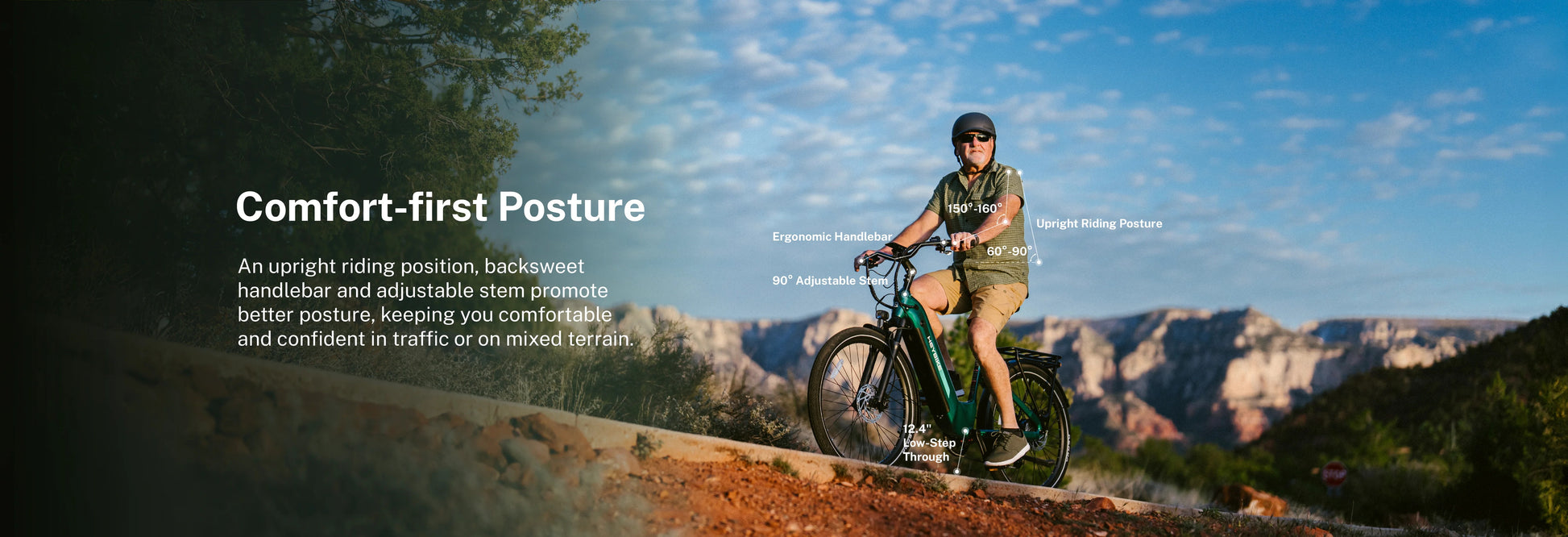 Heybike Hybrid commuter range feature graphic