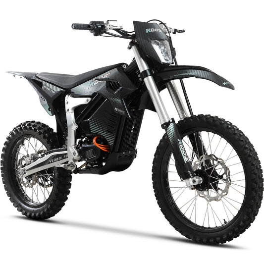MotoTec Venom 72V 30000W electric dirt bike front angle view