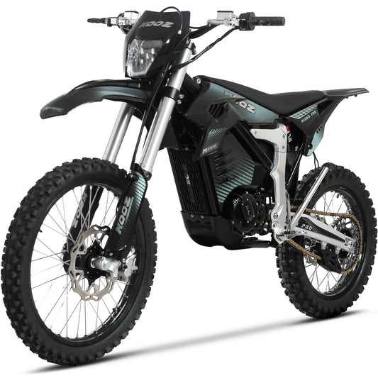 MotoTec Venom 72V 30000W electric dirt bike front side view