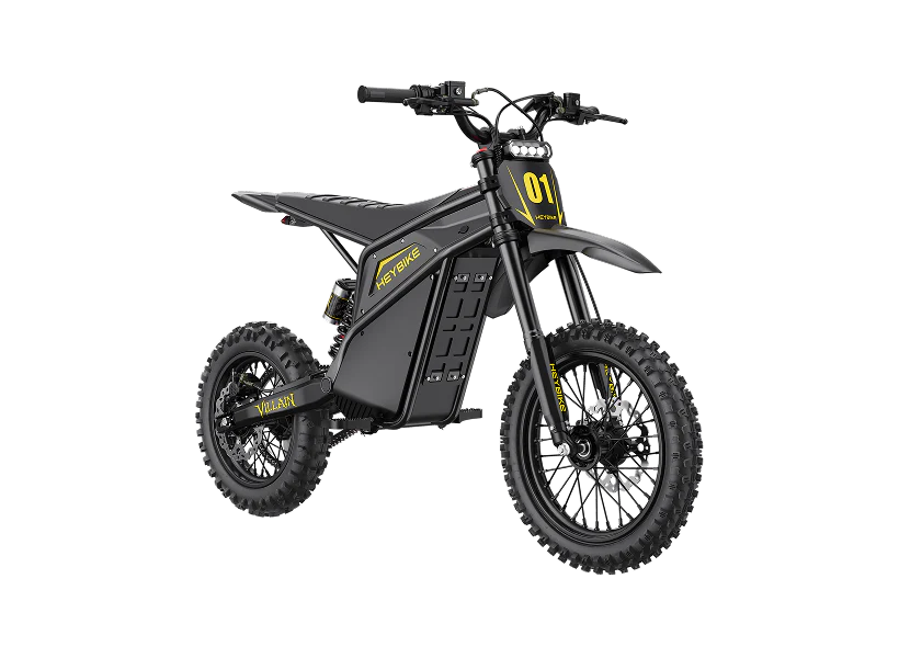 Heybike Villain Classic electric dirt bike side profile