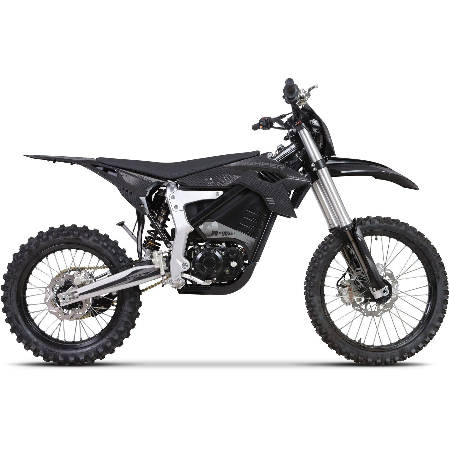 MotoTec Venom 72V 12000W Electric Dirt Bike — 77 MPH High Performance