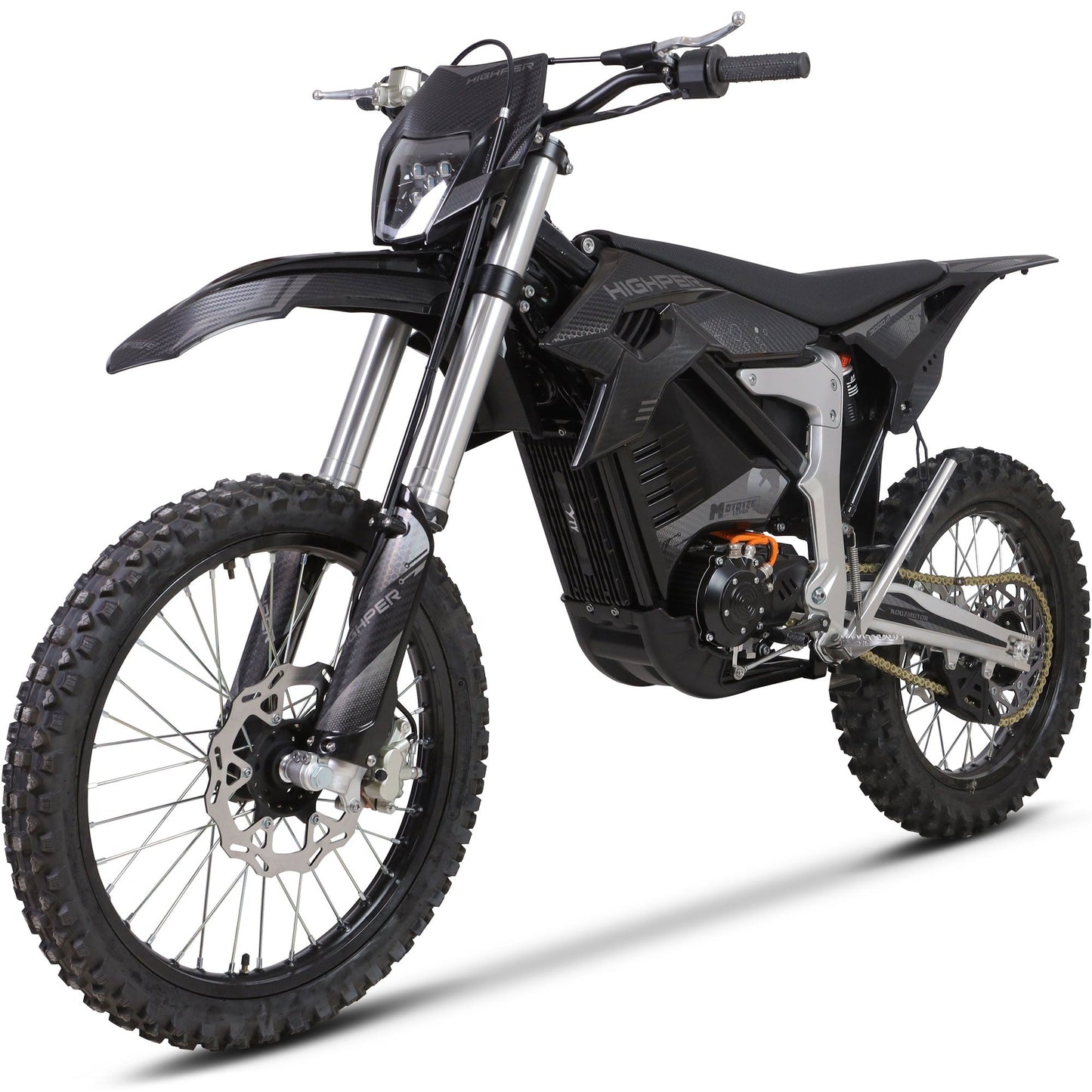 MotoTec Venom 72V 12000W Electric Dirt Bike — 77 MPH High Performance