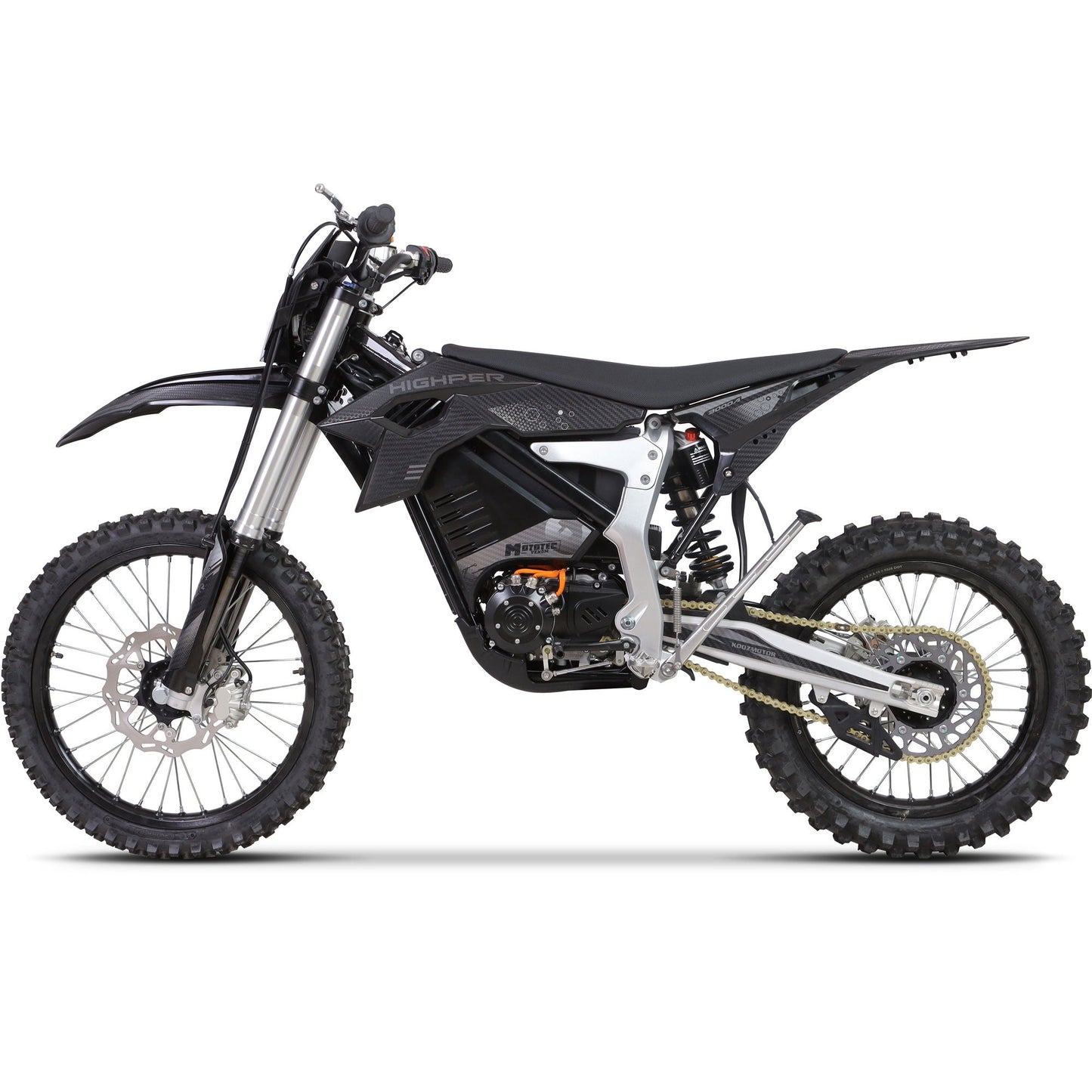 MotoTec Venom 72V 12000W Electric Dirt Bike — 77 MPH High Performance