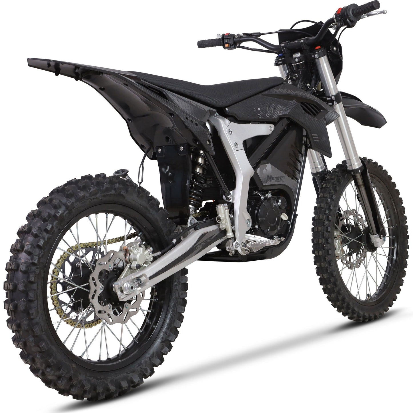 MotoTec Venom 72V 12000W Electric Dirt Bike — 77 MPH High Performance