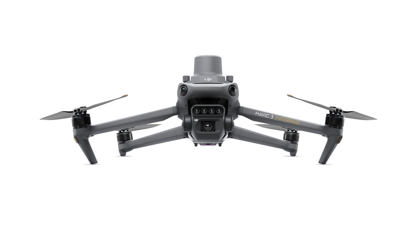 DJI Mavic 3M front view with propeller arms extended