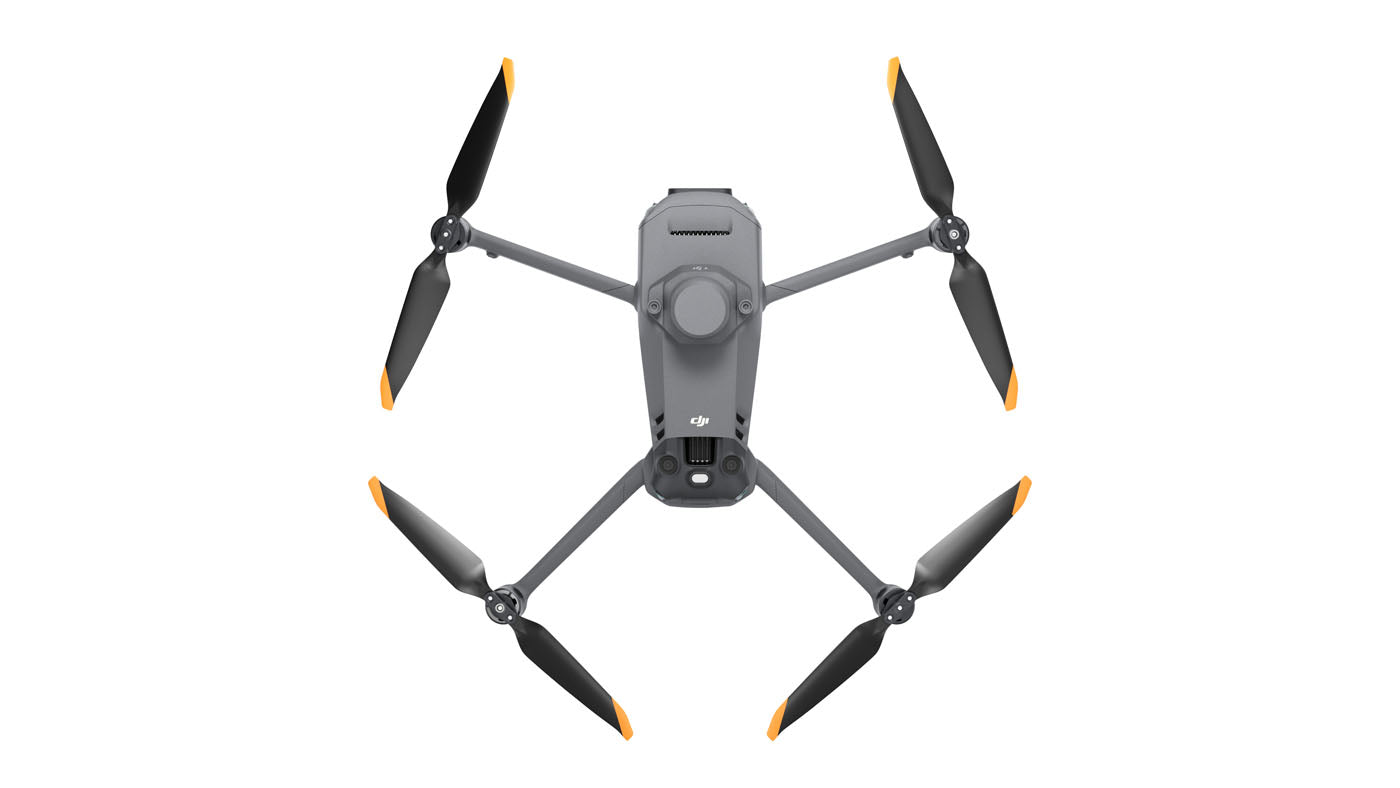DJI Mavic 3M top view with propellers extended