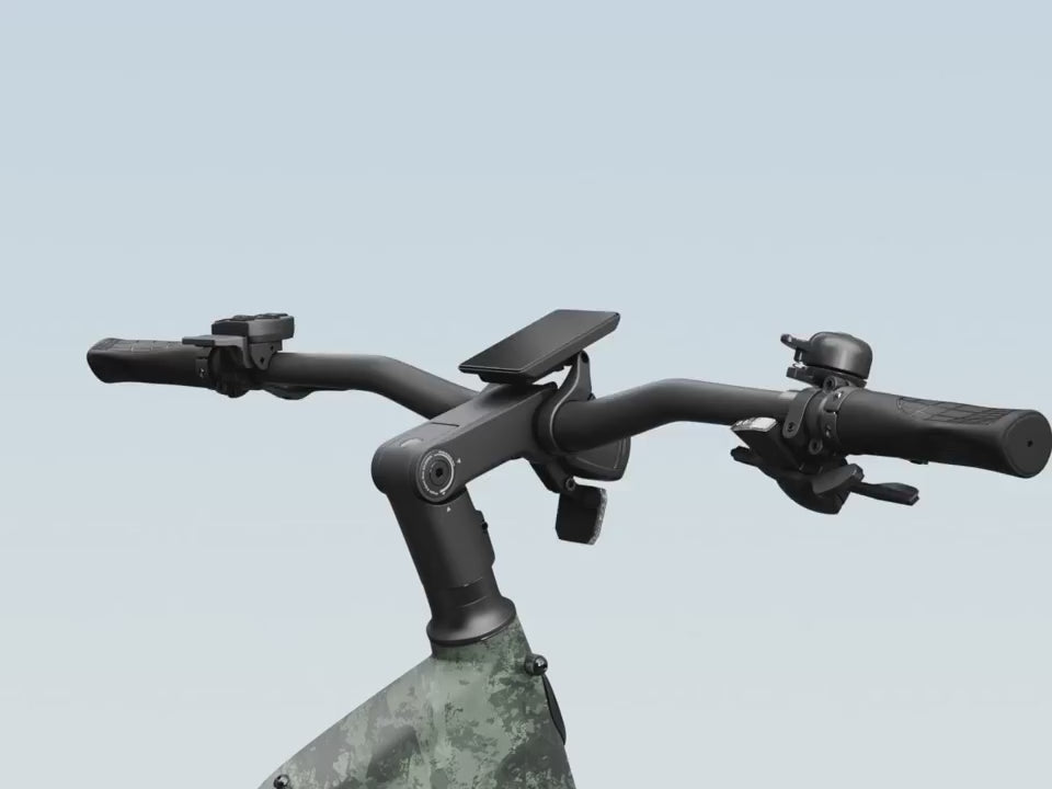 Himiway D5 2.0 Camo electric bike handlebar and control video