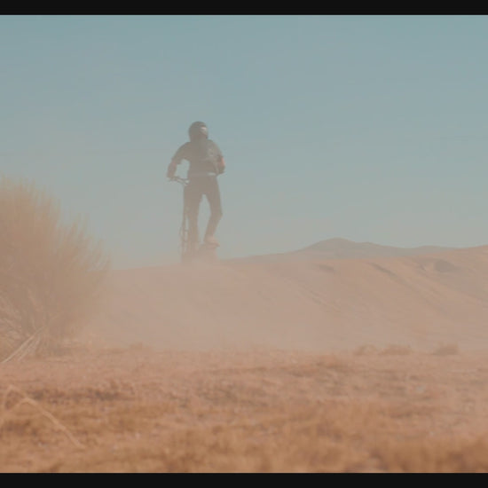 Kaabo Warrior 11 Max electric scooter riding demonstration on desert terrain