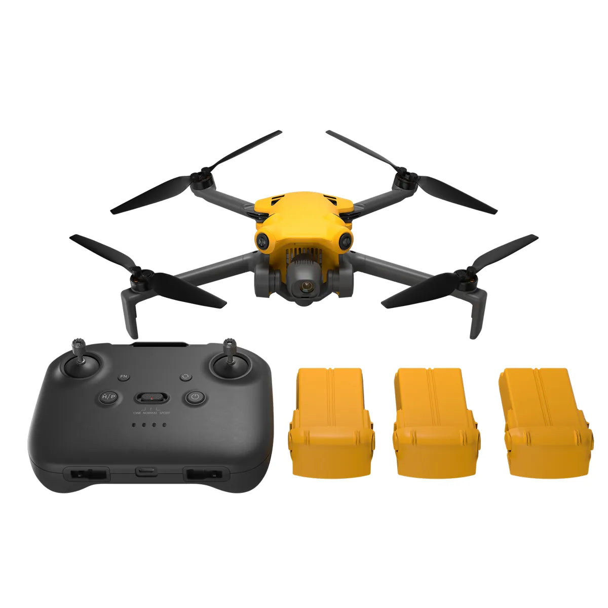Skyrover X1 Bundle Yellow with drone, remote controller and three flight batteries