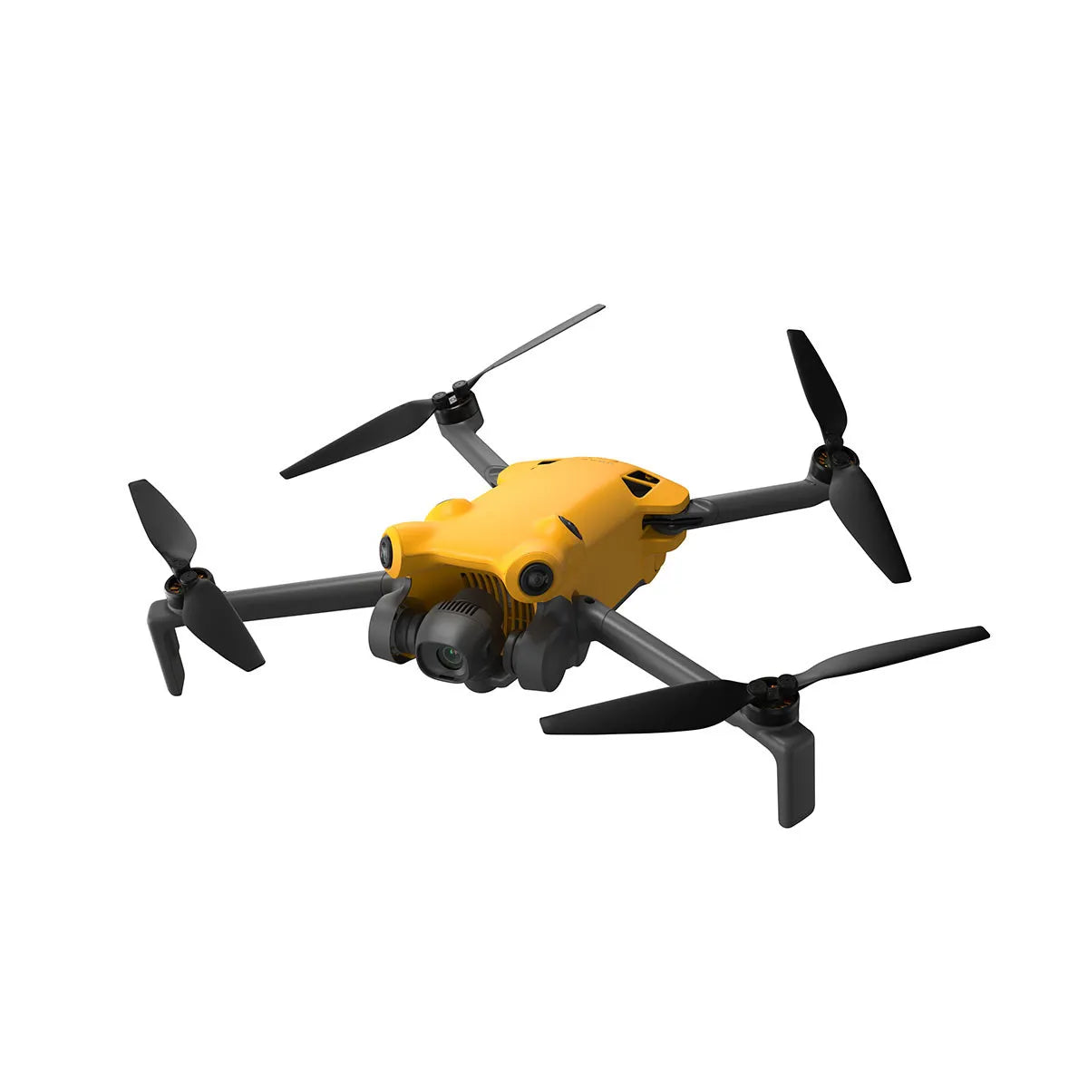 Yellow Skyrover X1 drone unfolded with propeller arms extended